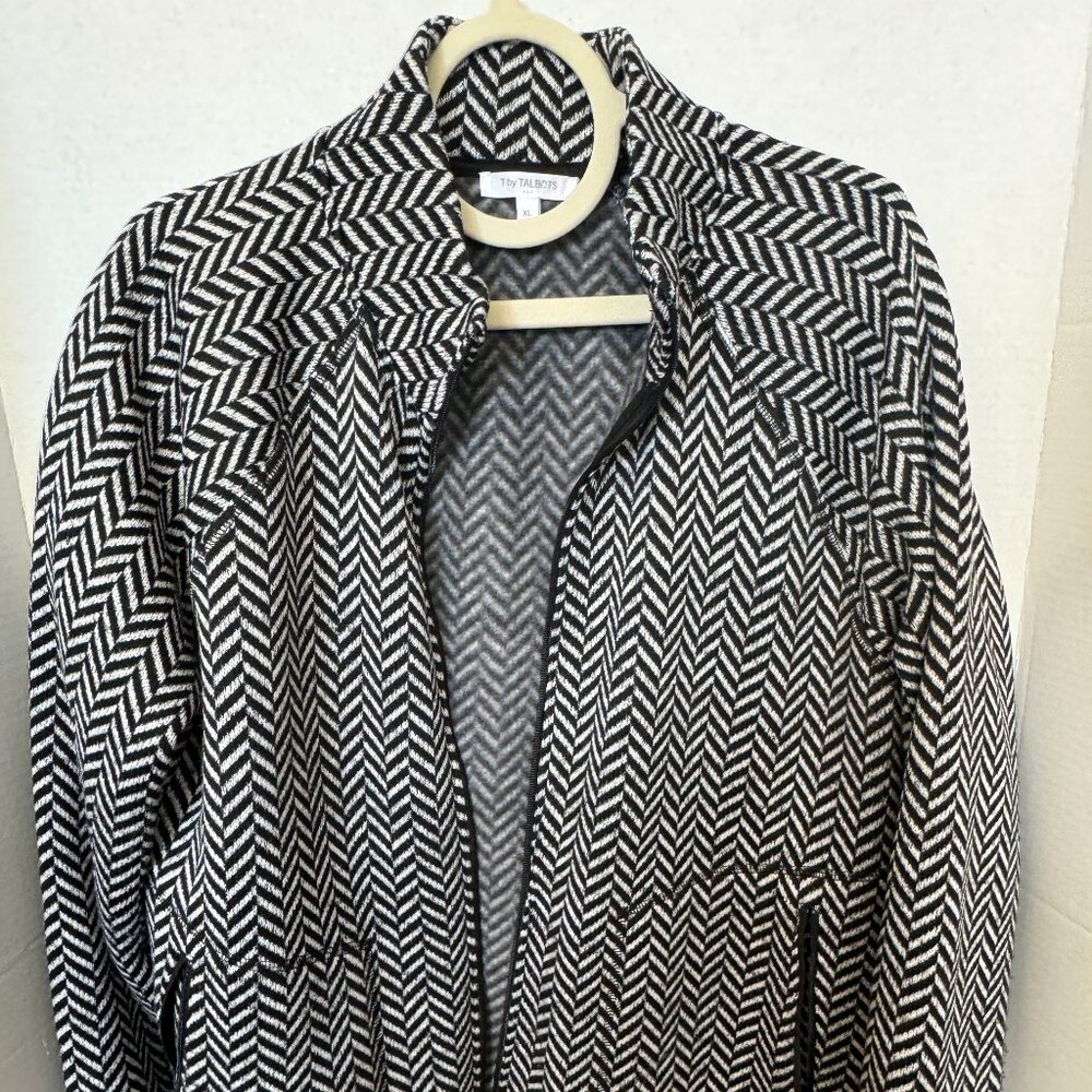 Talbots Black & White Jacket